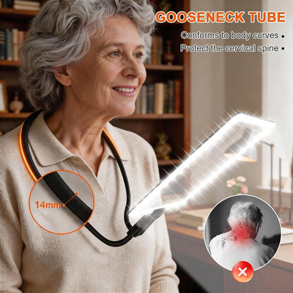 Hands-Free Neck Magnifier with LED Light, 10X, for Reading & Crafts