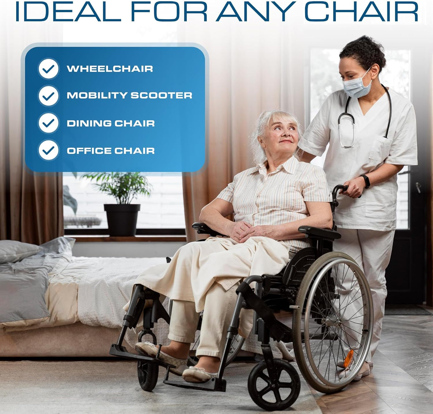 Gel Extreme Wheelchair Seat Cushion, 16 X 16 Inch