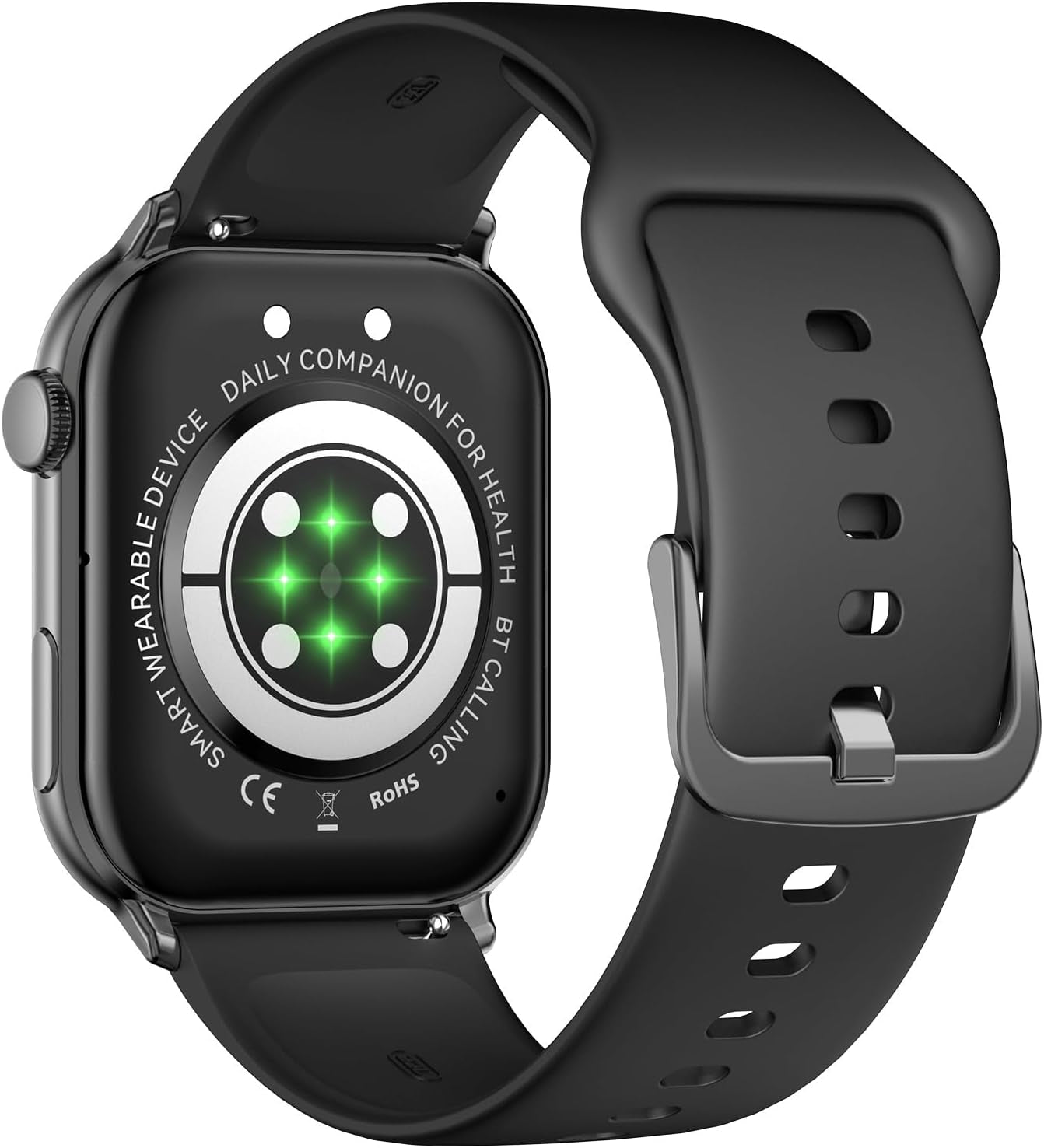 Emergency Alert Smartwatch for Seniors – Fall Detection, SOS Call, Heart Rate & Spo2 Monitor, Medication Reminder, Caregiver App