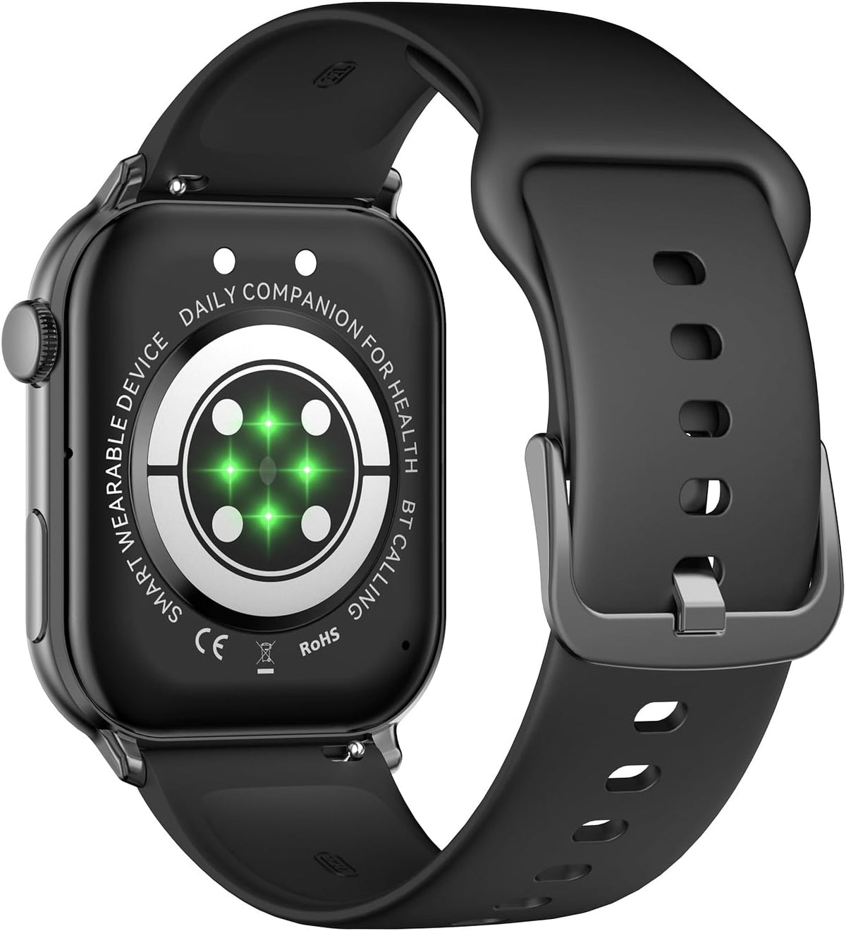 Emergency Alert Smartwatch for Seniors – Fall Detection, SOS Call, Heart Rate & Spo2 Monitor, Medication Reminder, Caregiver App