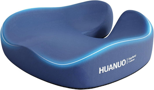 Ergonomic Gel-Enhanced Seat Cushion for Wheelchair, Car & Office