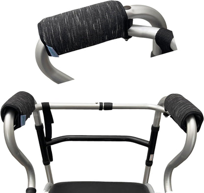 Walker Handle Cushions - Padded Hand Covers - Soft Cushion Padding Medical for Folding Rolling Wheelchair, Rollator Handle, Senior, Elderly Grippers - Crutch Handle Pad Grips - Mobility Aid