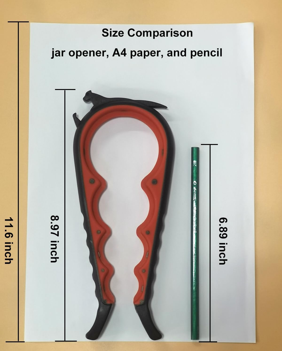 Jar Opener Bottle Opener and Can Opener for Weak Hands, Seniors with Arthritis and Anyone with Low Strength, Mutil Jar Opener Get Lids off Easily (Black and Red)