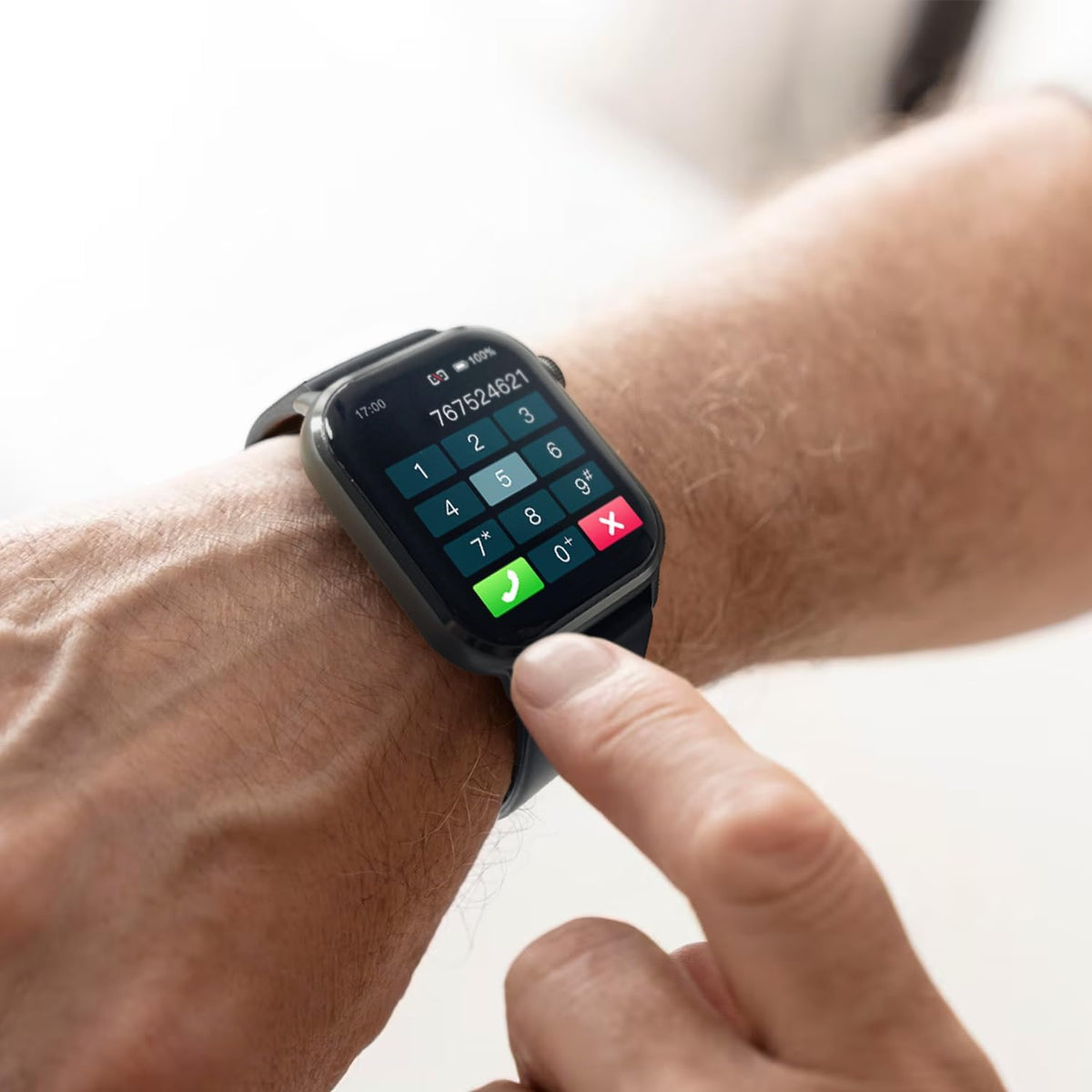 Emergency Alert Smartwatch for Seniors – Fall Detection, SOS Call, Heart Rate & Spo2 Monitor, Medication Reminder, Caregiver App