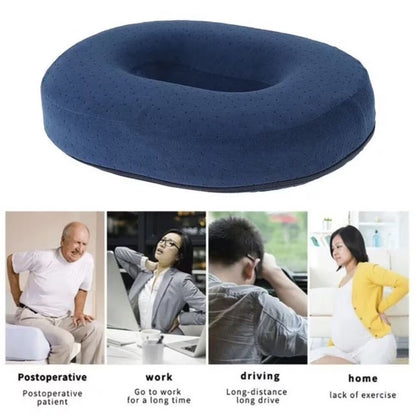 Memory Foam Seat Cushion - Donut Cushion for Haemorrhoid and Piles Sufferers, Suitable for Wheelchair, Car Seat, Office or Outdoor