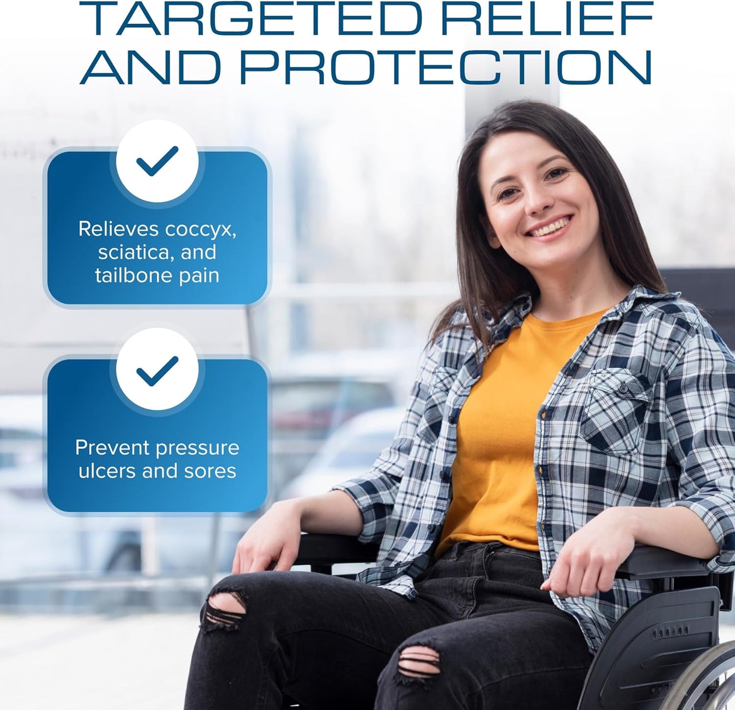 Gel Extreme Wheelchair Seat Cushion, 16 X 16 Inch