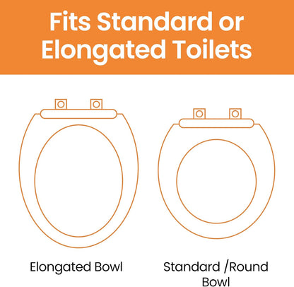 Toilet Seat Risers for Seniors, Adjustable Width & Height, 300 Lbs | Removable Padded Handles, Elevated Raised Toilet Seat for Elderly, Handicap, Fits Most Toilet, Dual-Locking System